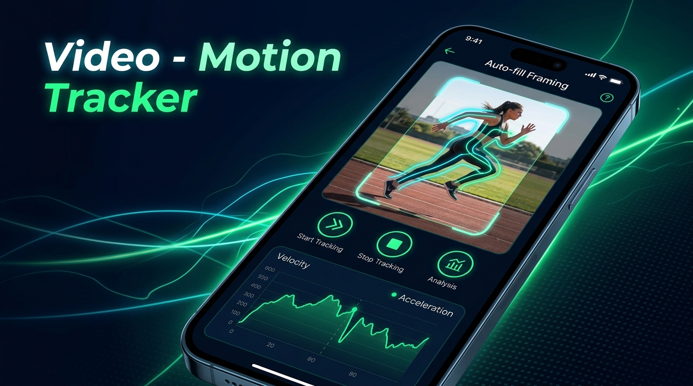 Video - Motion Tracker App Interface on Smartphone